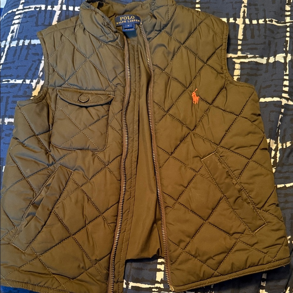 Polo by Ralph Lauren Brown Quilted Vest